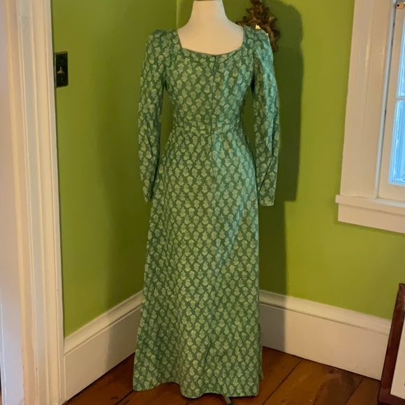 India Imports of Rhode Island vintage 70s maxi dress - Picture 4 of 6